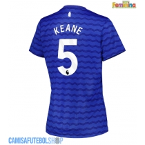 Camisa de time de futebol Everton Michael Keane #5 Replicas 1º Equipamento Feminina 2025-26 Manga Curta